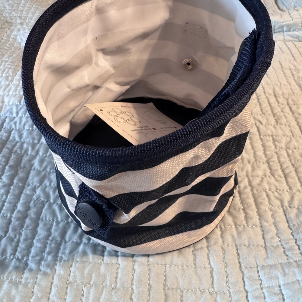 Thirty-One Navy and White Striped Basket